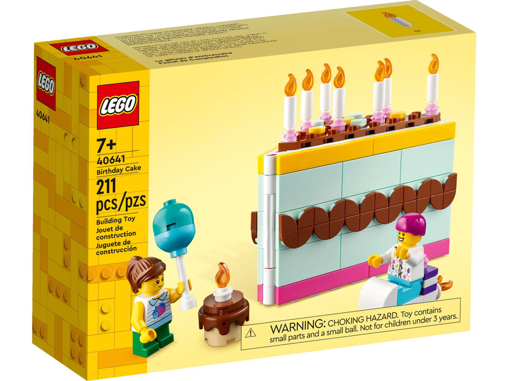 лего Holiday серия, LEGO 40641 Birthday Cake, lego конструктор для мальчика, лего для девочек  #1