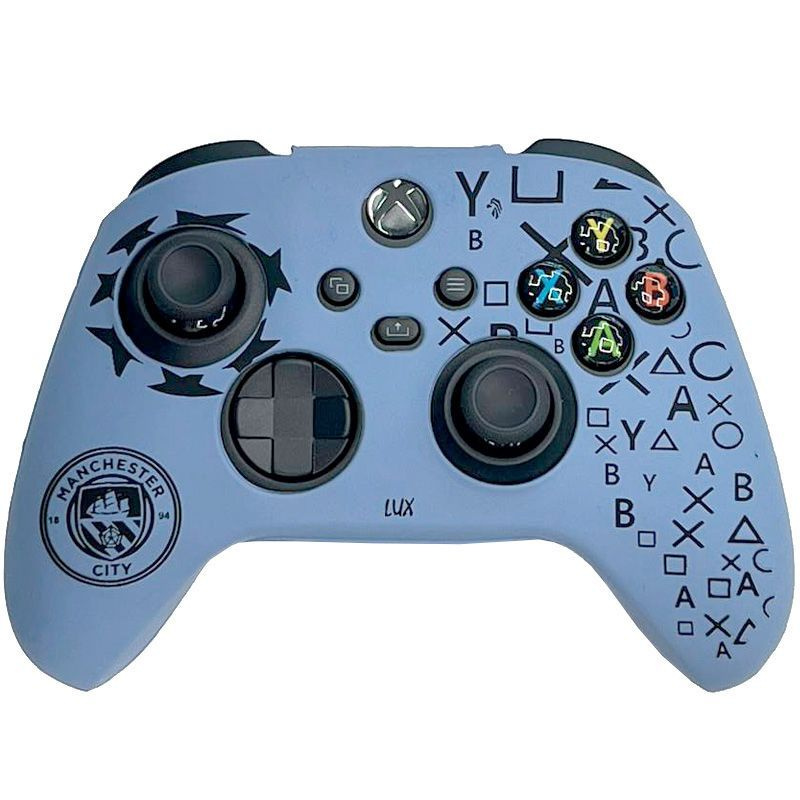 Силиконовый чехол для геймпада Xbox Series Controller (ФК Манчестер Сити)  #1