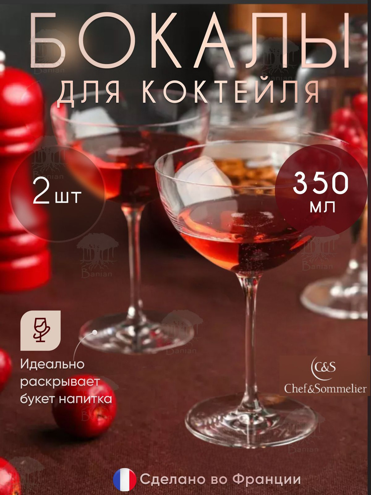 Набор бокалов для коктейля 350 мл 2 шт Champagne & Cocktail, N8214/2, Chef & Sommelier  #1