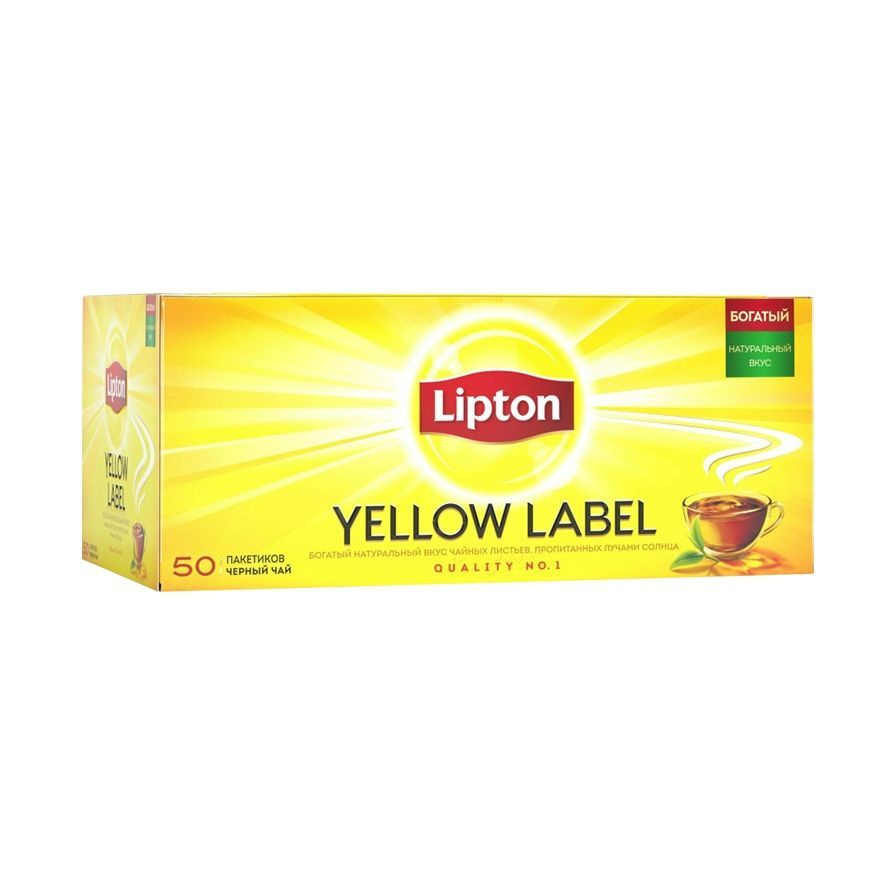 Lipton Yellow Label Чай черный, 50 пак. #1