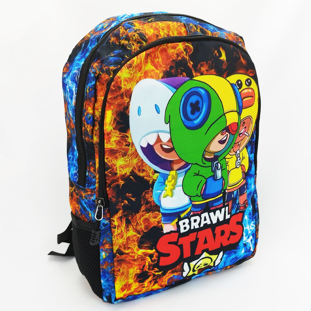 Рюкзак детский Brawl Stars, размер 36 х 26 см, вмещает А4 / Дошкольный рюкзачок для мальчика Бравл Старс #1