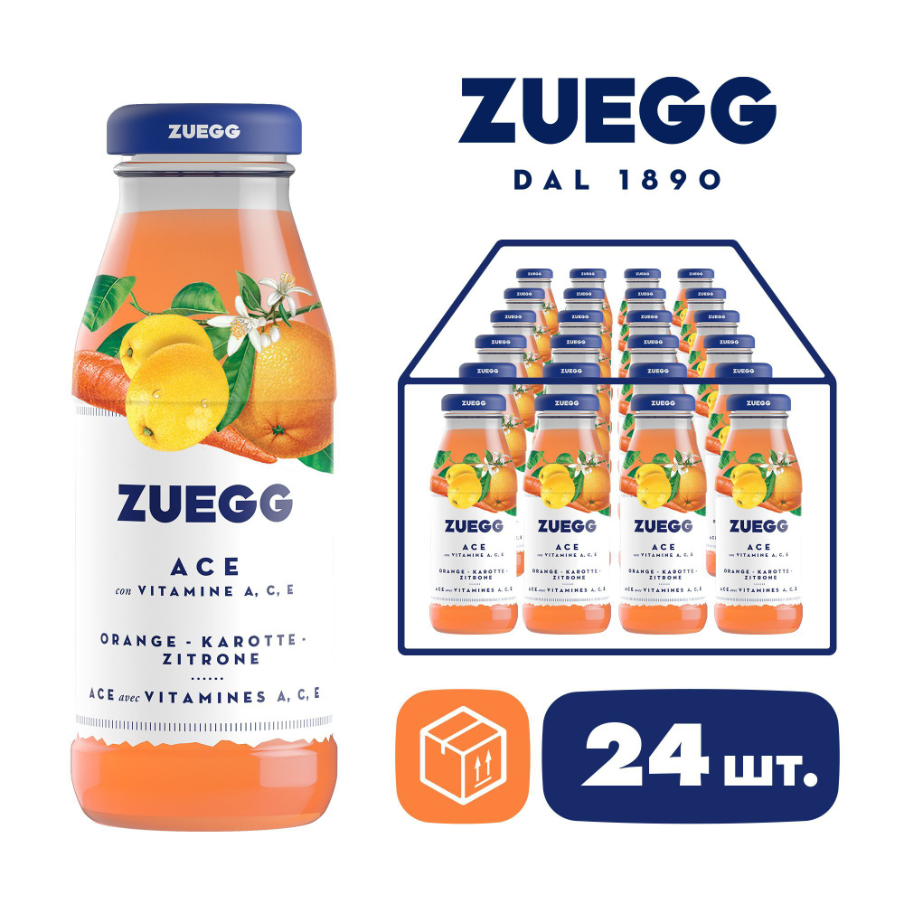 Напиток Zuegg Апельсин-Морковь-Лимон (АСЕ), 24 шт х 200 мл #1