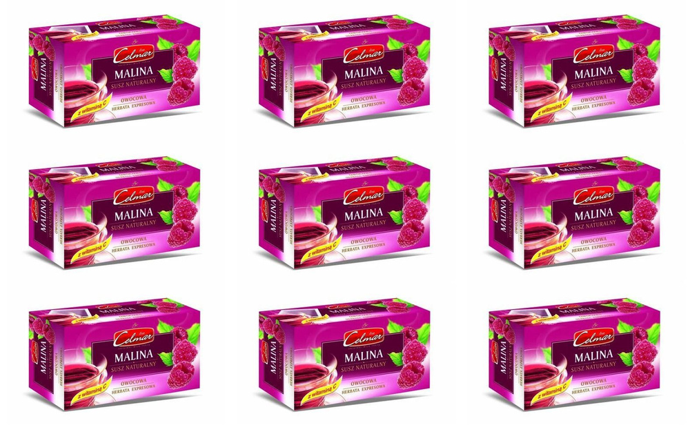 CELMAR Чай Fruit tea Raspberry 20 пакетиков , 9 уп #1