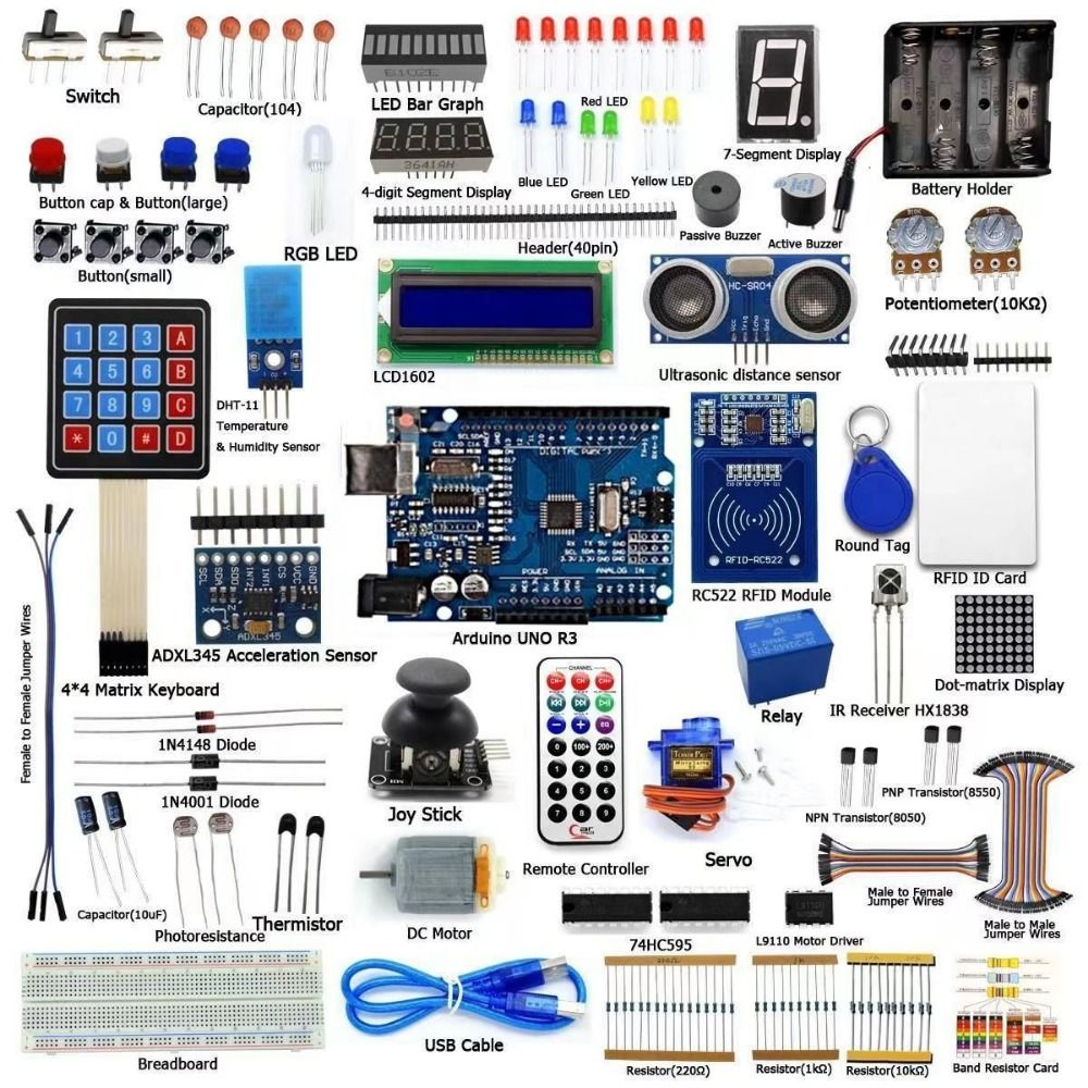 UNO R3 Arduino набор Для Программирования С Ардуино Kit #1