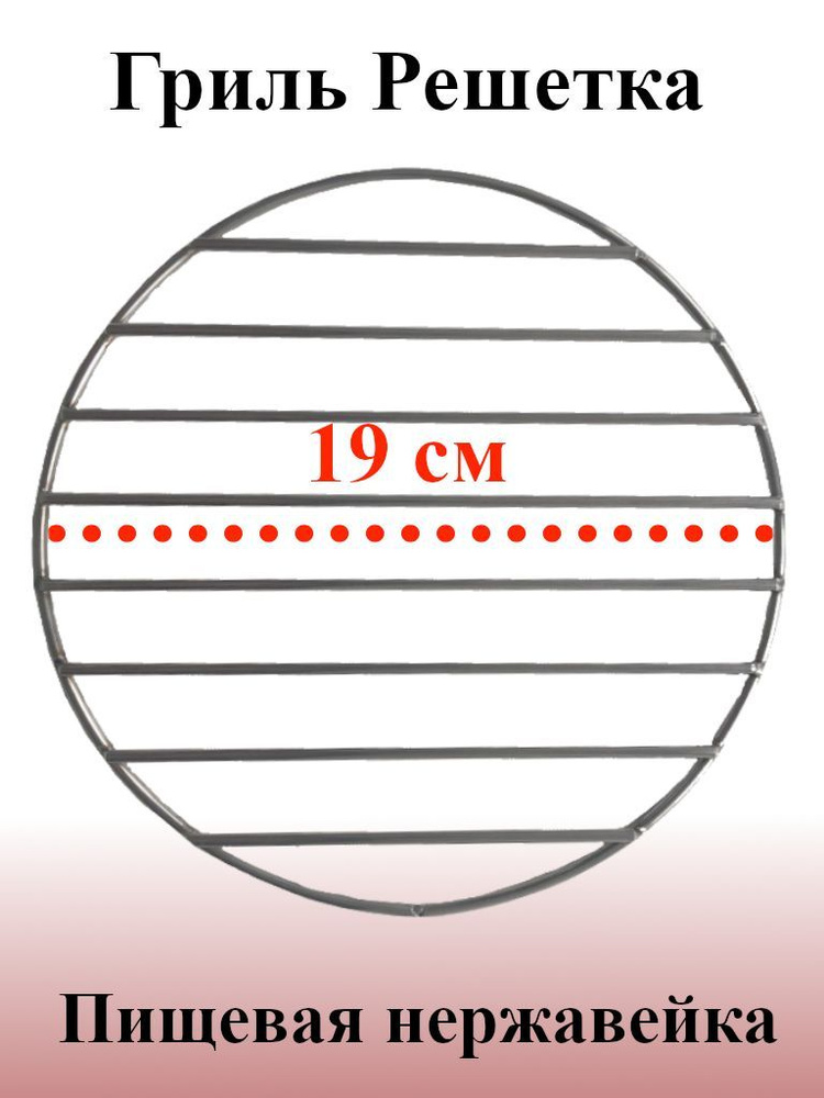 Гриль решетка круглая нержавейка пищевая #1
