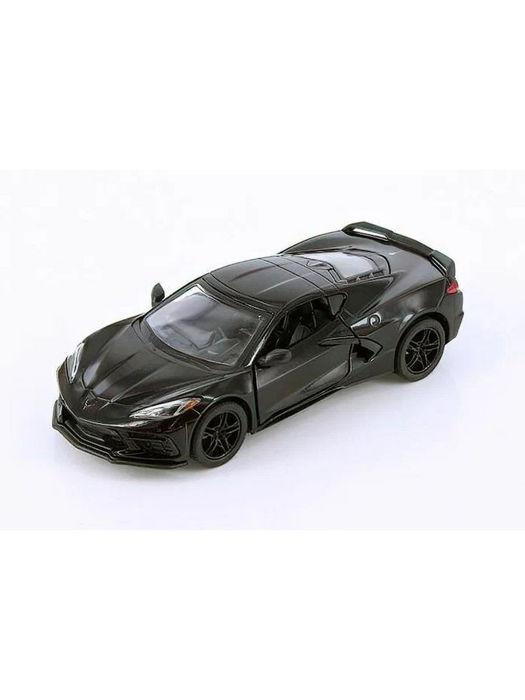 Машинка металлическая Kinsmart Модель Chevrolet Corvette 2021. Черная. 1/36. В Коробке. инерционная, #1