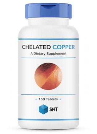 SNT Chelated Copper Хелатированная медь 0.33г, 150 таблеток #1