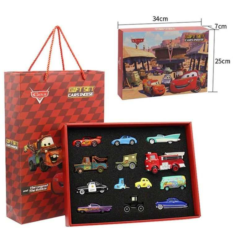 CR0002 Набор машинок Disney Pixar Cars Герои мультфильма Тачки игрушка металлическая коллекционная модель #1