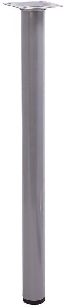 Ножка мебельная круглая 30х400мм, цвет: серебро #1