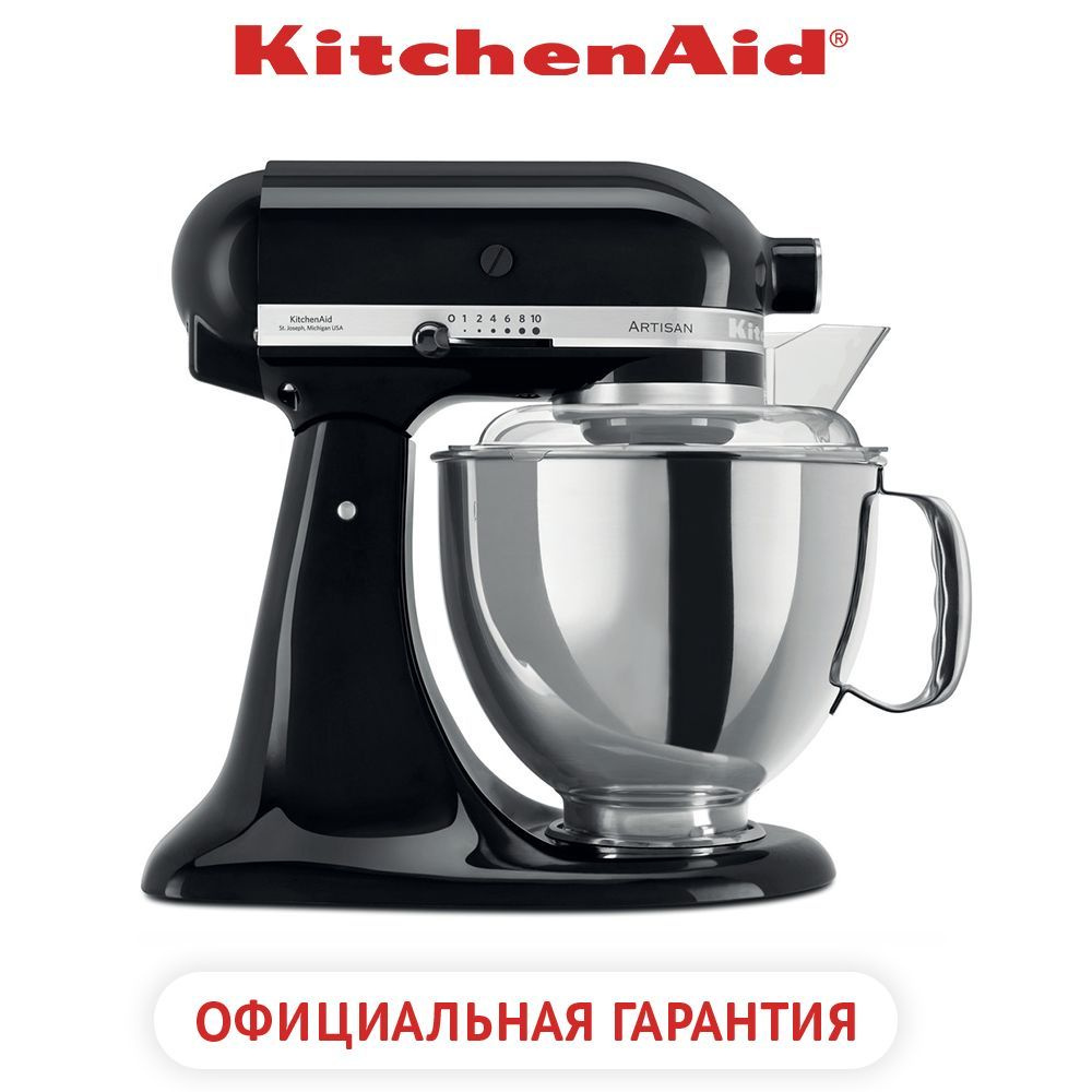 Планетарный Миксер KitchenAid ARTISAN 4.8 л, черный, 5KSM175PSEOB #1