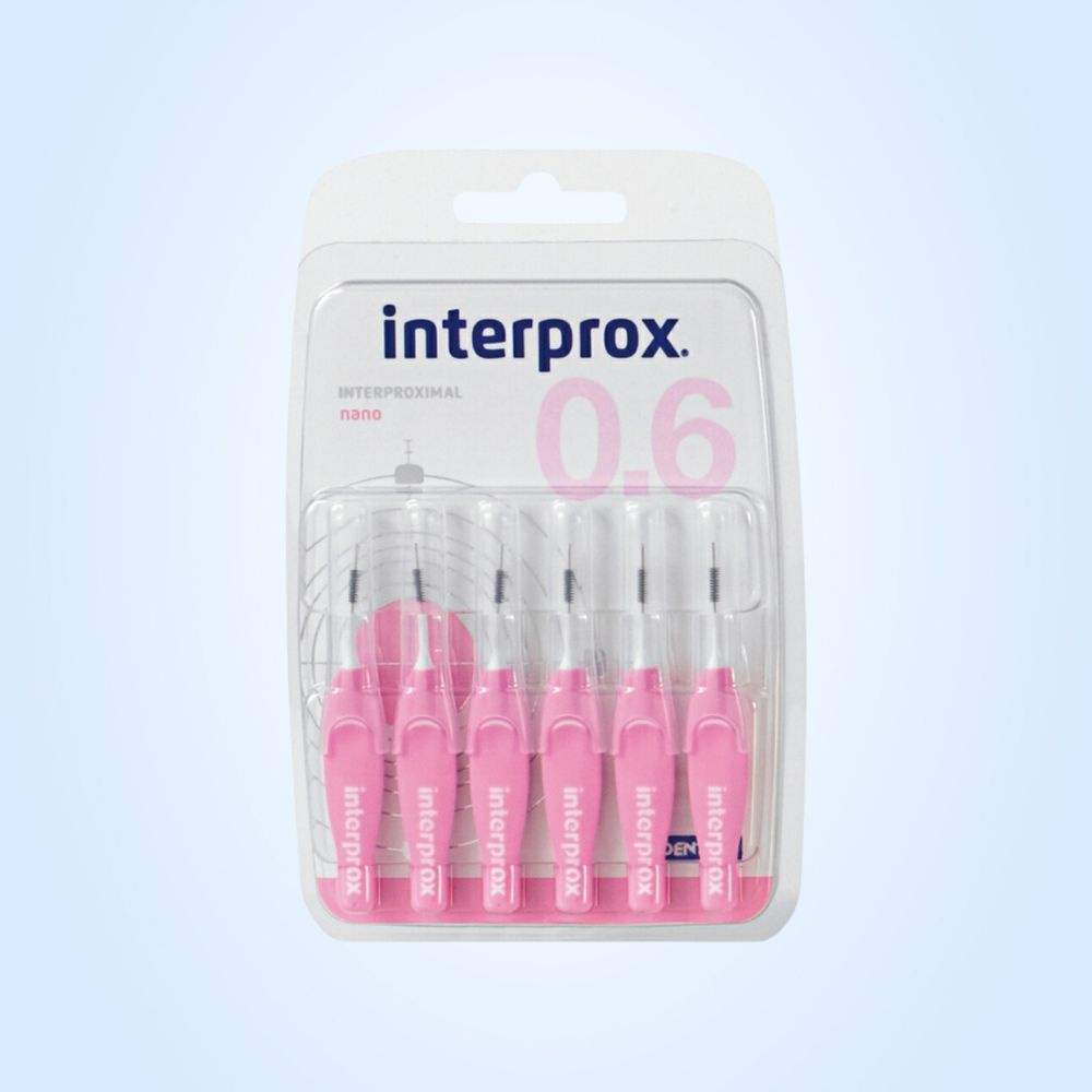 Ершики Interprox 4G Мягкая ручка nano 0,6 мм, 6 шт #1