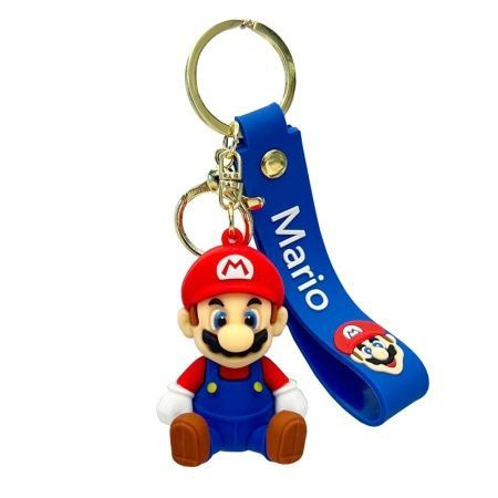 Брелок резиновый для ключей Super Mario (Mario is Sitting Red) #1