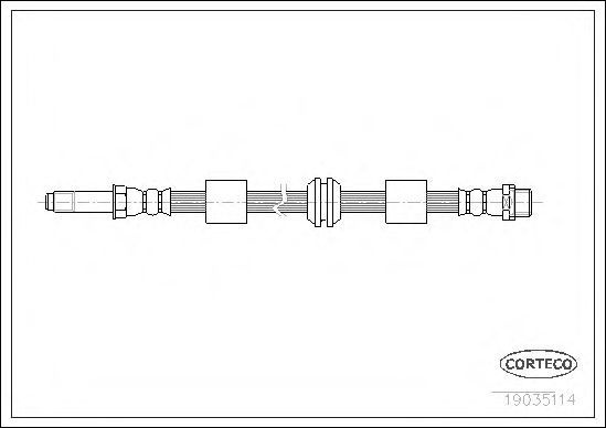 CORTECO Шланг тормозной для автомобиля, арт. 19035114, 1 шт. #1