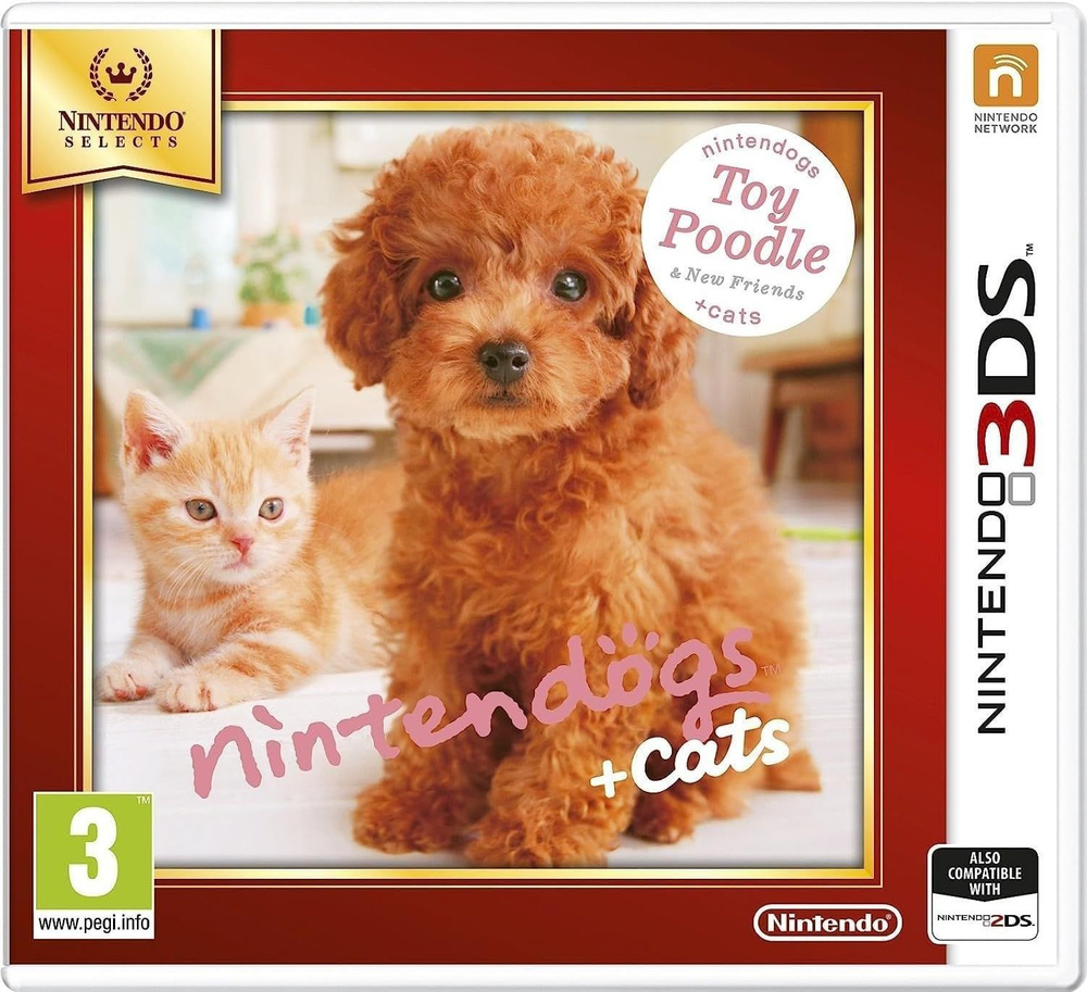 Игра Nintendogs + Cats: Карликовый пудель и новые друзья (Nintendo Selects) (Nintendo 3DS, Русская версия) #1