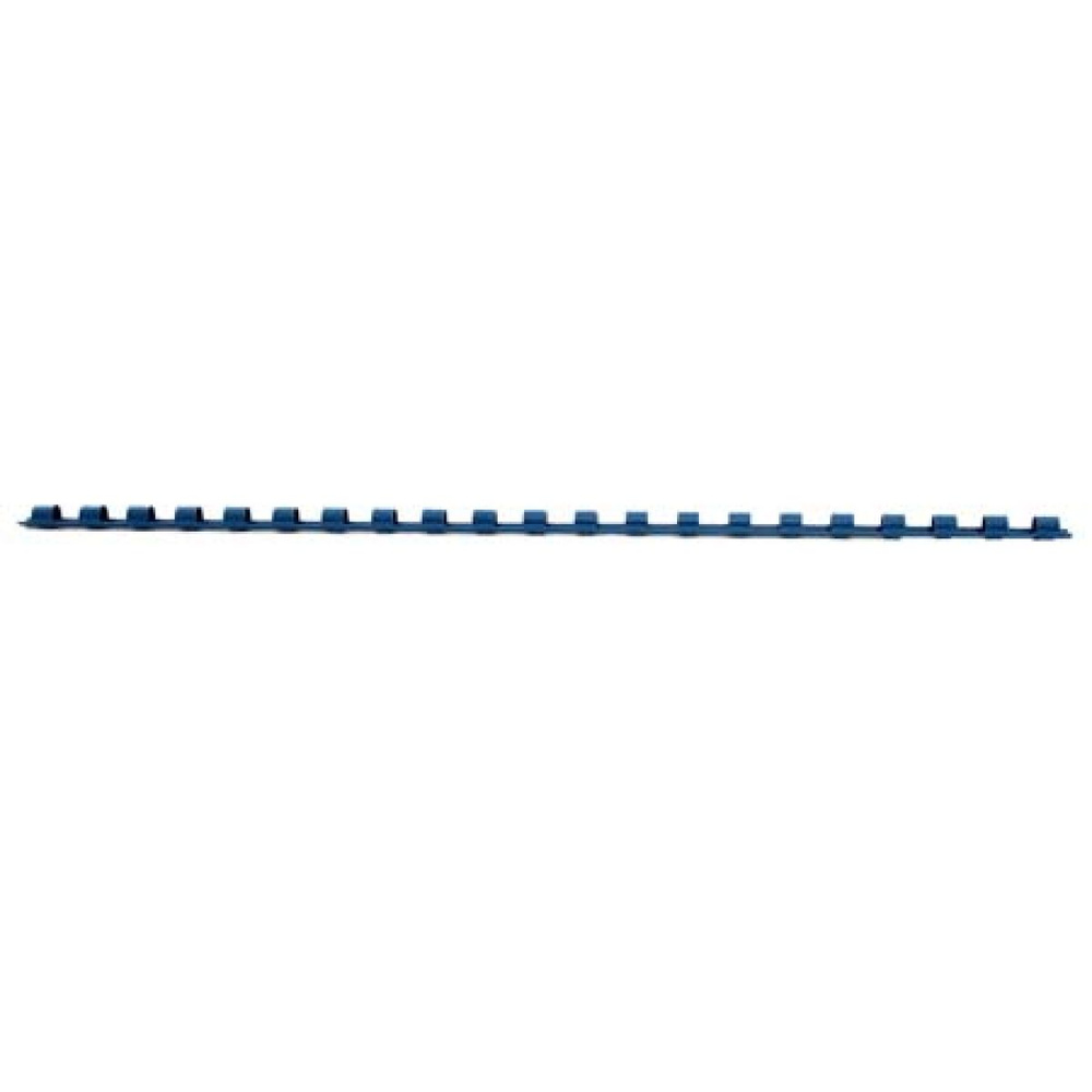Пружина пластиковая для переплета 6 мм (0-25 листов), синий, 100 шт РеалИСТ  #1