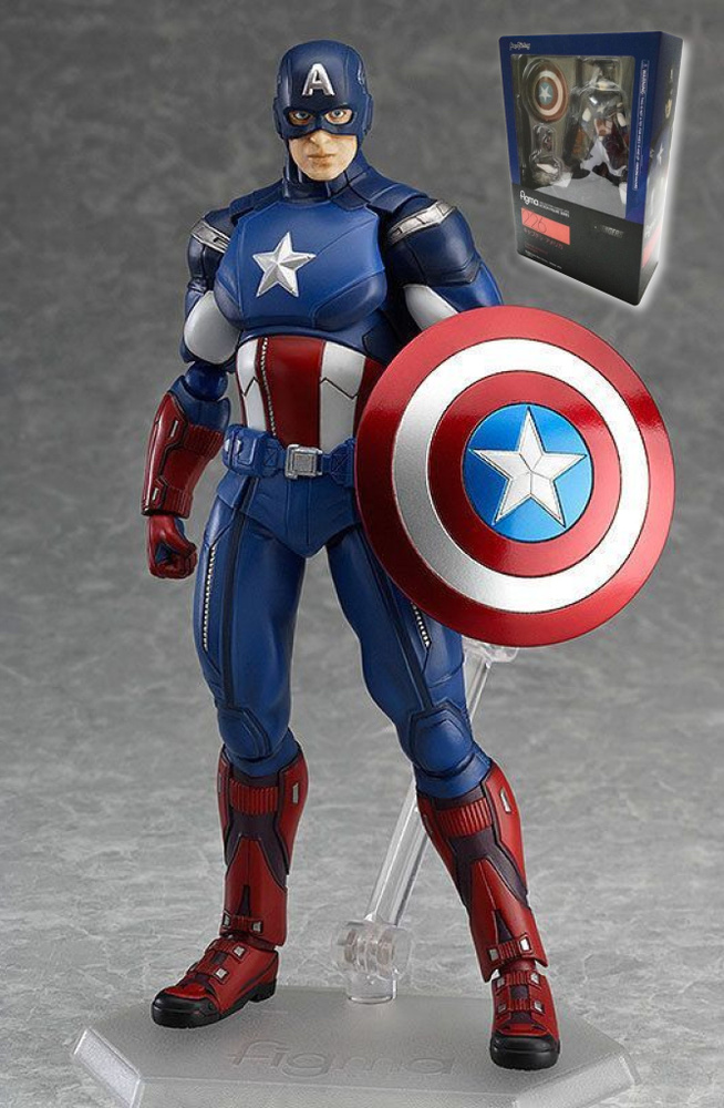 Фигурка Капитан Америка / Captain America figma 226 (14см) #1