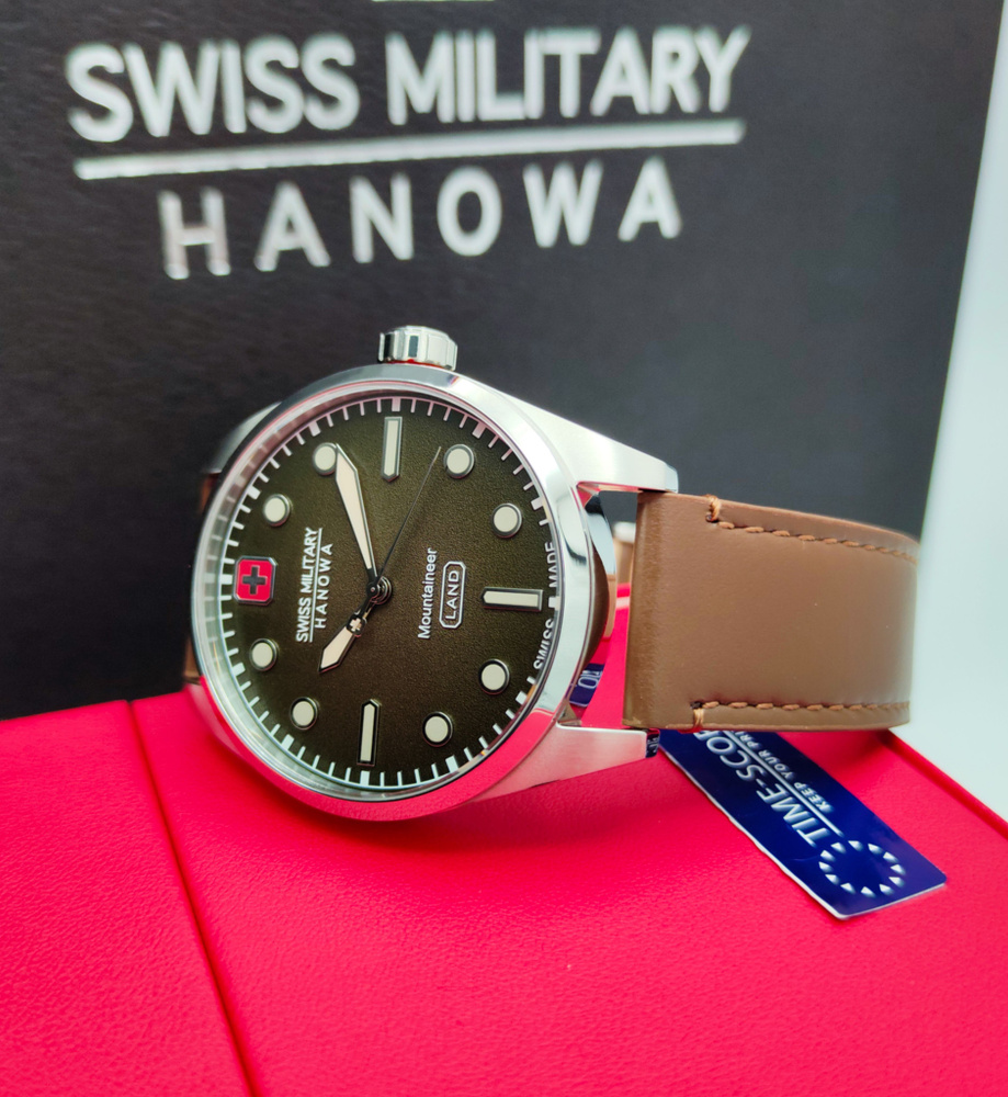 Часы наручные мужские Swiss Military Hanowa Mountaineer 06-4345.7.04.006. Наручные кварцевые часы. Часы #1