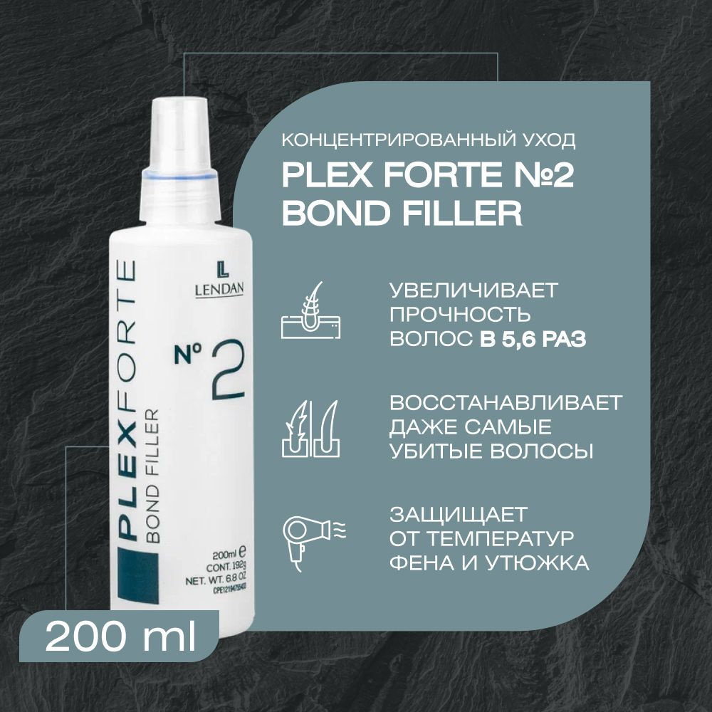 Концентрированный спрей для всех типов волос женщин и мужчин Plex Forte №2 Bond Filler / Professional #1