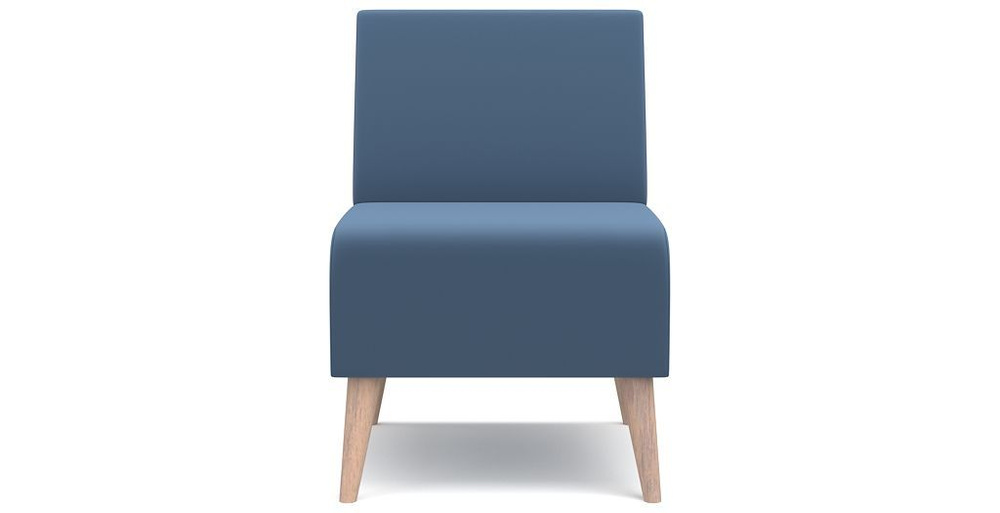 Кресло PUSHE Килт без подлокотников, нераскладное, для кухни, прихожей, балкона, детской, синий Balance #1