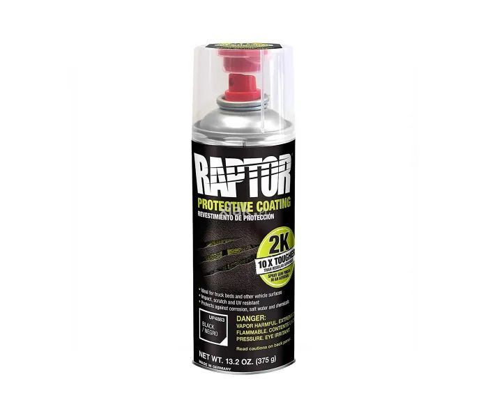 Защитное покрытие U-POL RLB/AL Raptor Protective Coating 2K черное аэрозоль 400 мл.  #1