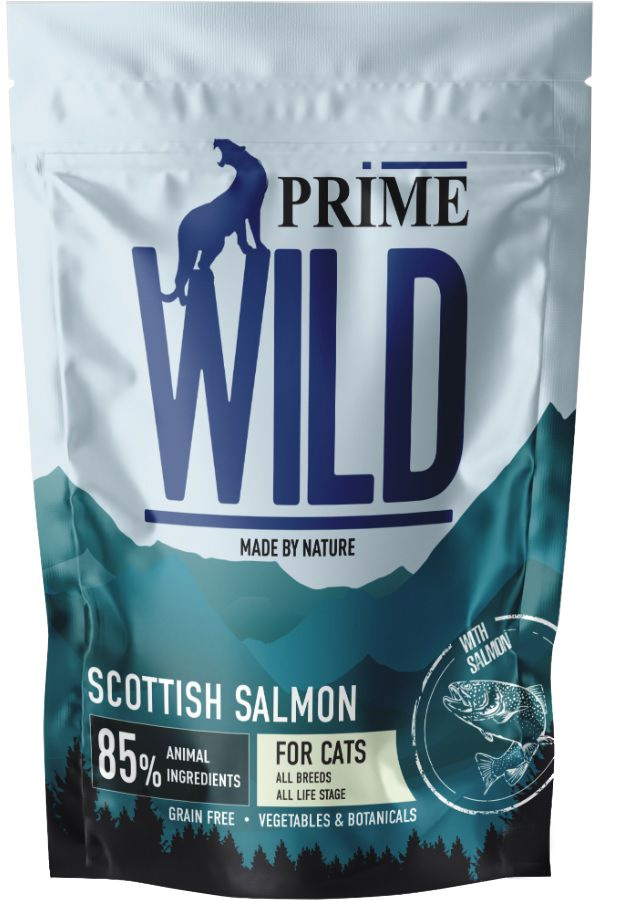Корм Prime Wild Grain Free Scottish Salmon (беззерновой) для котят и кошек, с лососем, 2 кг  #1