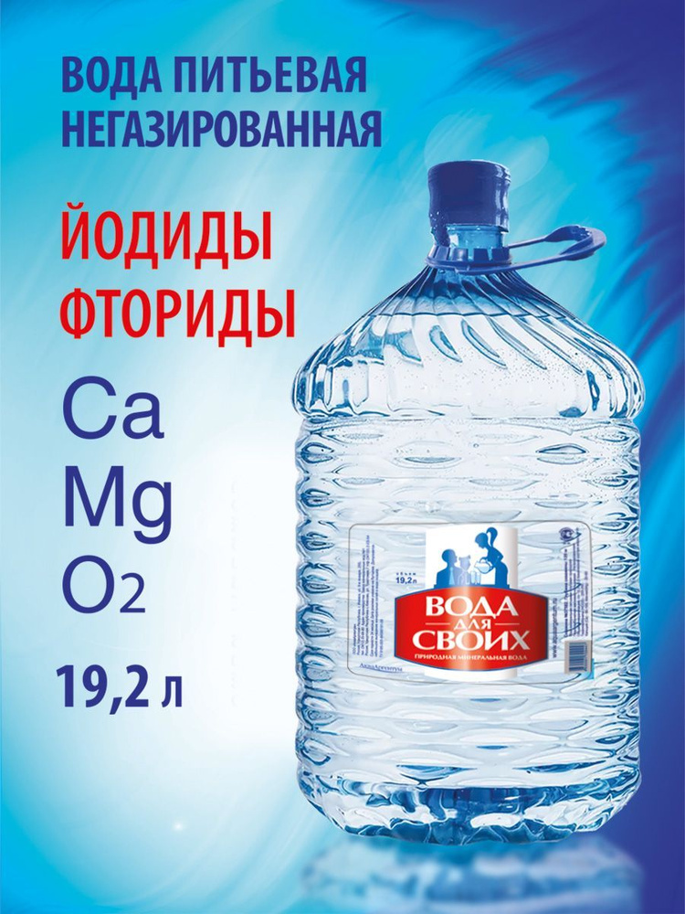 Вода питьевая, негазированная, с Йодид и Фторид ионами, 19,2 л  #1