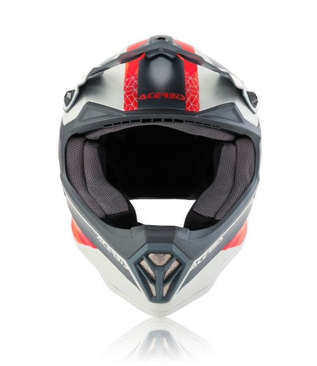 Детский мотошлем ACERBIS Impact Steel Junior Helmet, Red/Grey (размер M) #1