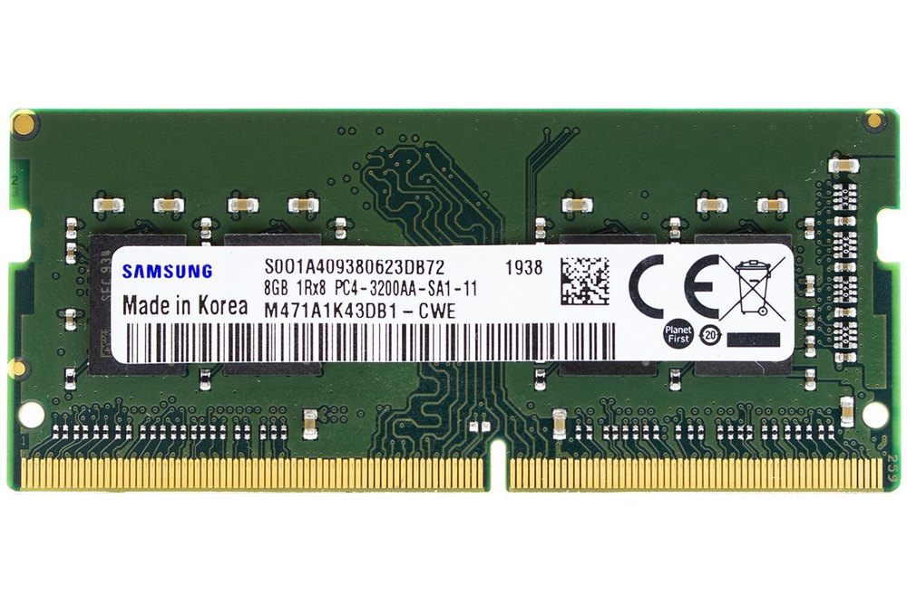 Samsung Оперативная память DDR4 8GB SO-DIMM 3200 Mhz PC-25600 1x8 ГБ (для ноутбука)  #1