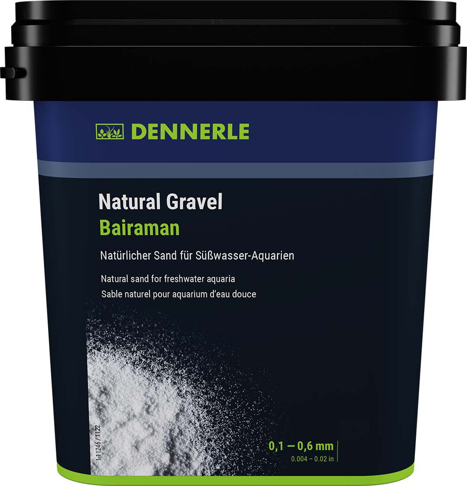 Dennerle Natural Gravel Bairaman грунт для аквариума, природный, белоснежный, 0.1-0.6 мм, 2.5 кг  #1