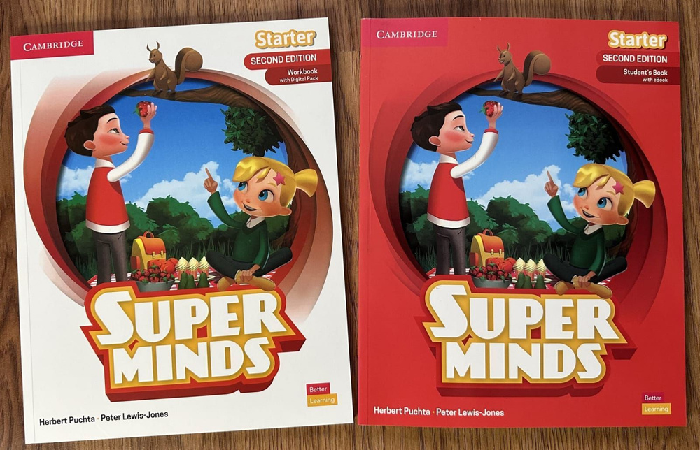 Super Minds Starter (second edition) Students book with DVD+ WorkBook Herbert Puchta #1