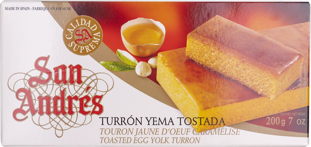 Туррон Сан Андрес марципан яичный желток , 200 г (в заказе 1 штука)  #1