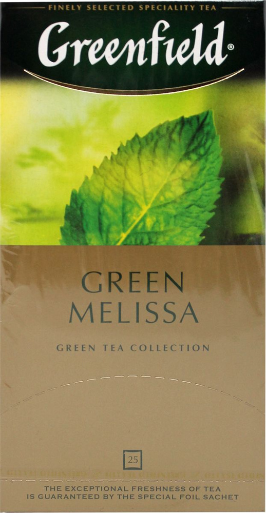 Чай зеленый в пакетиках Гринфилд грин мелисса кор, 25*1,5 г ( в заказе 1 штука)  #1