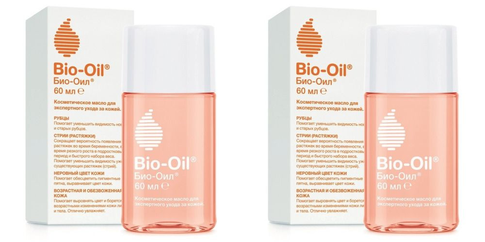 Bio-Oil Масло косметическое от шрамов растяжек неровного тона, 60 мл, 2 шт  #1