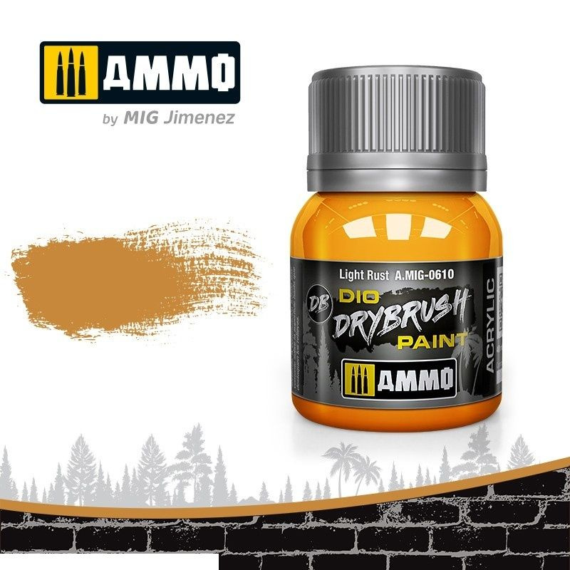 Ammo Mig AMIG0610 Ammo Mig Краска акриловая DRYBRUSH Light Rust #1