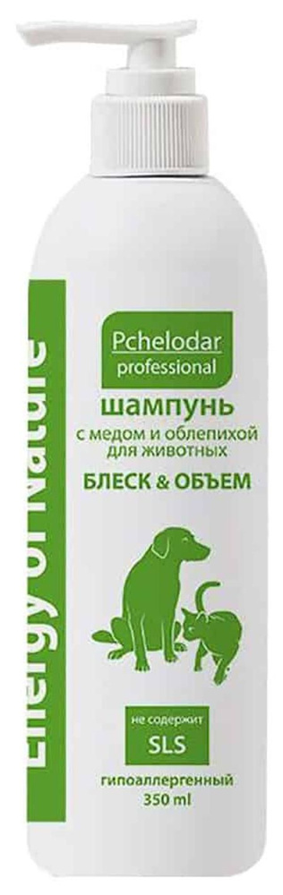 Pchelodar (Пчелодар), серия Professional Energy of Nature, шампунь с медом и облепихой "Блеск и объём", #1