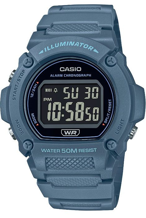 Электронные мужские наручные часы Casio Collection W-219HC-2B с ...