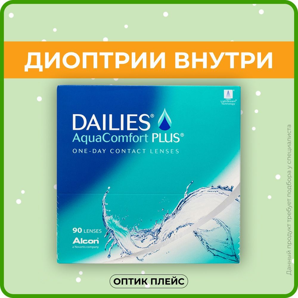 Alcon Dailies AquaComfort Plus (90 линз) +2.00 R 8.7 #1