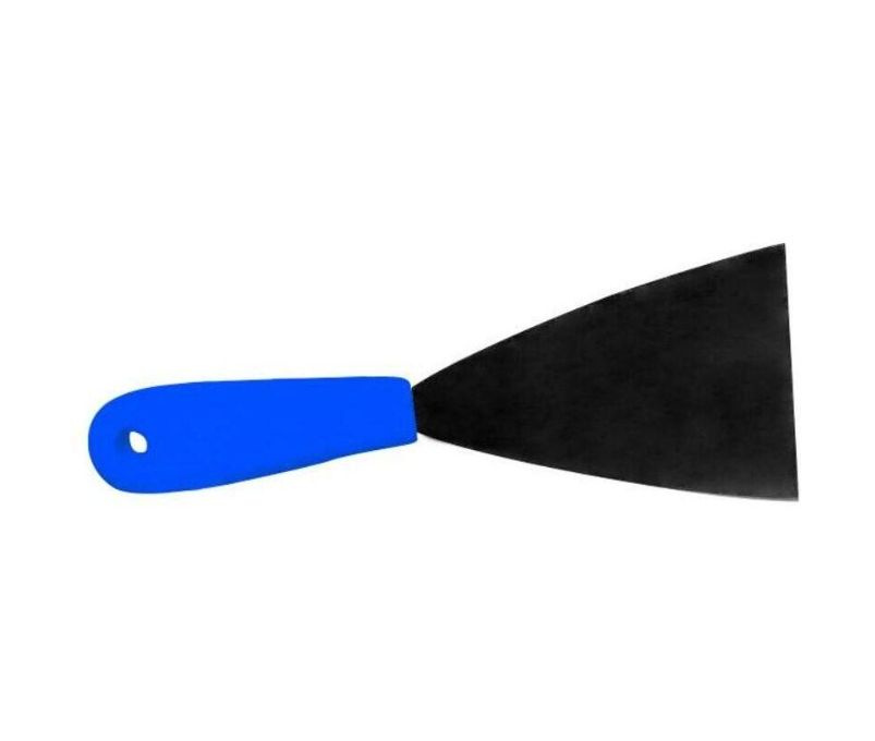 FBK Скребок 80мм нержавеющая сталь-1мм, ручка, пластик, синий  #1