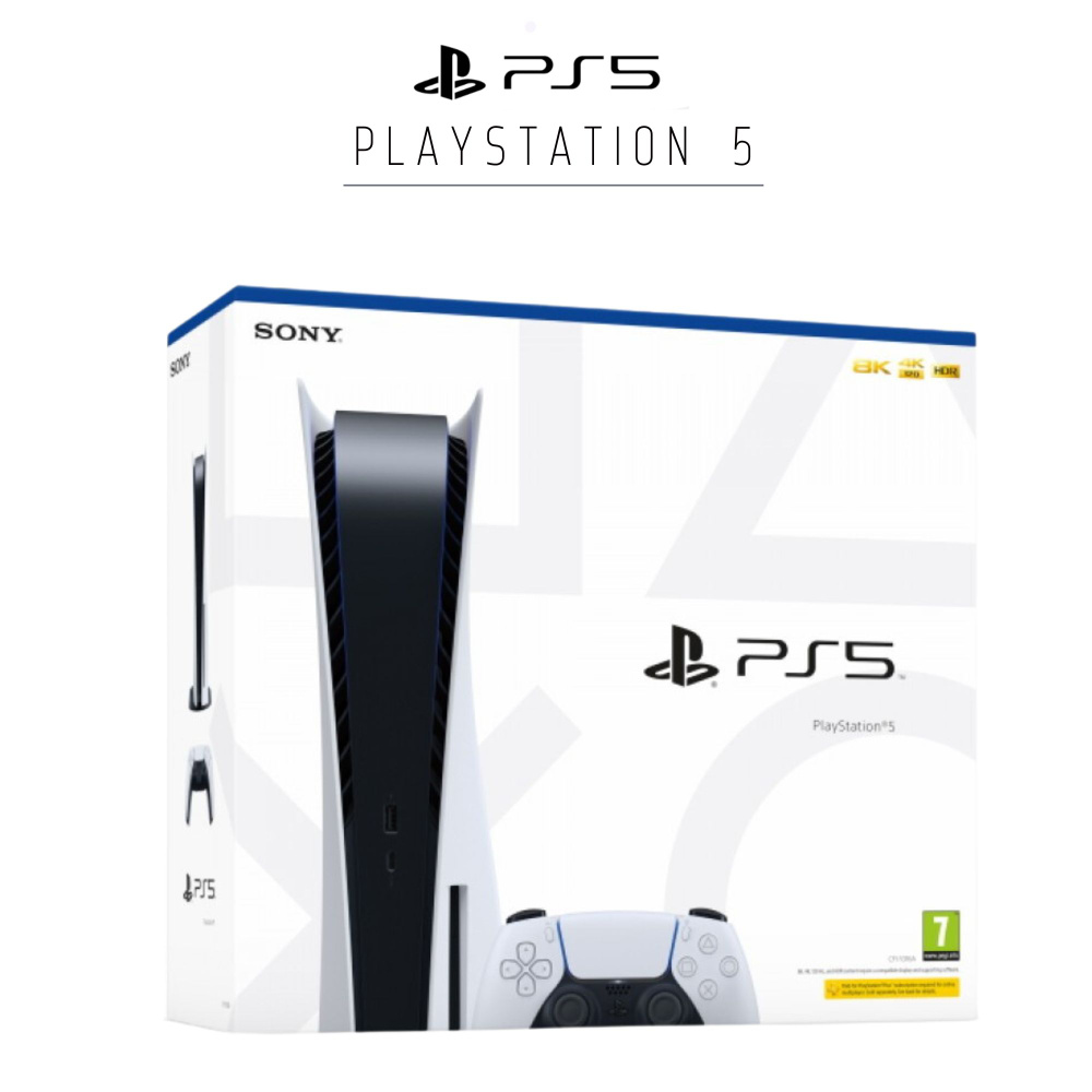 Игровая приставка Sony PlayStation 5, с дисководом, беспроводной контроллер DualSense в комплекте  #1