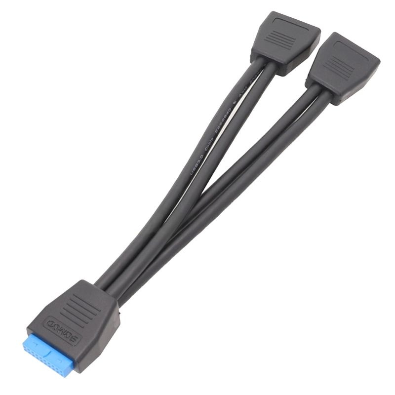 Маленький мини-USB 3.0, 19-контактный/20-контактный внутренний удлинитель, адаптер-разветвитель от 1 #1