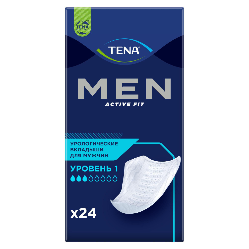 Прокладки для мужчин Tena Men Active Fit Level 1, 24 шт. #1