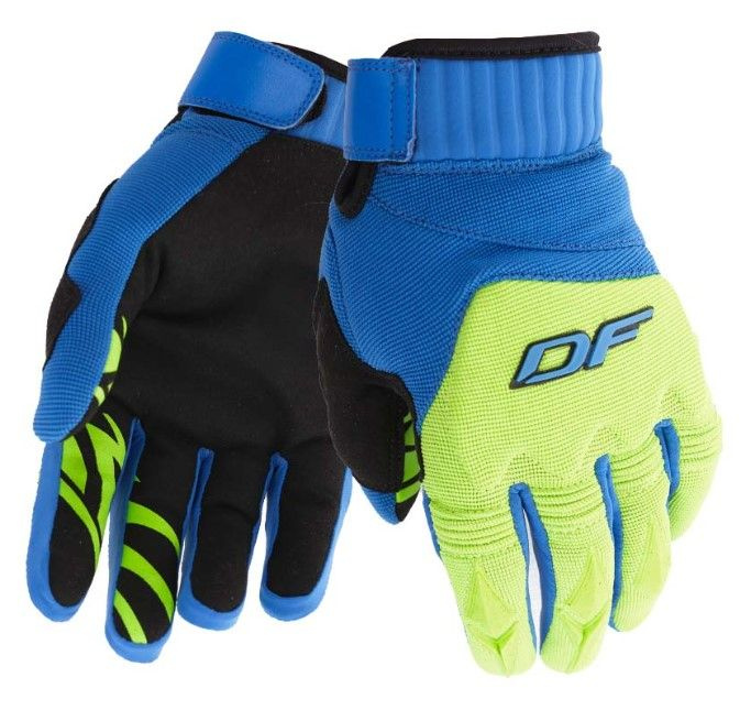 Перчатки мужские, мотоперчатки ENDURO Blue-Green, размер 3XL #1