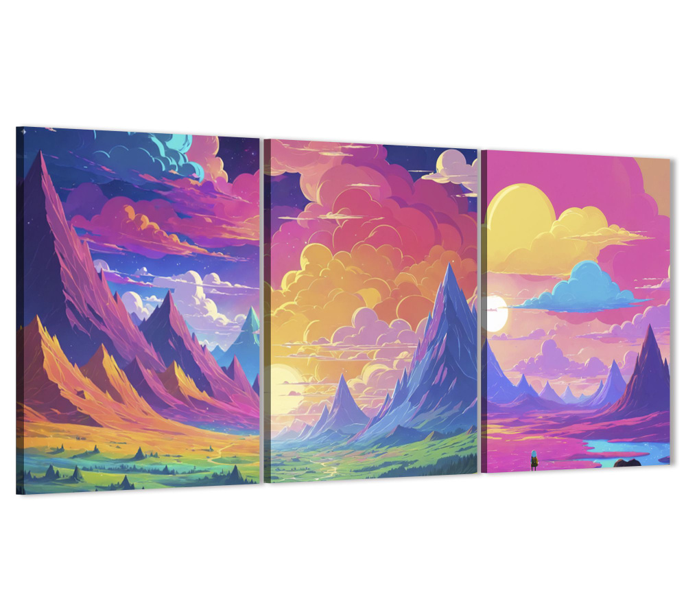 ДоброДаров Картина "Волшебные горы", 90  х 40 см #1