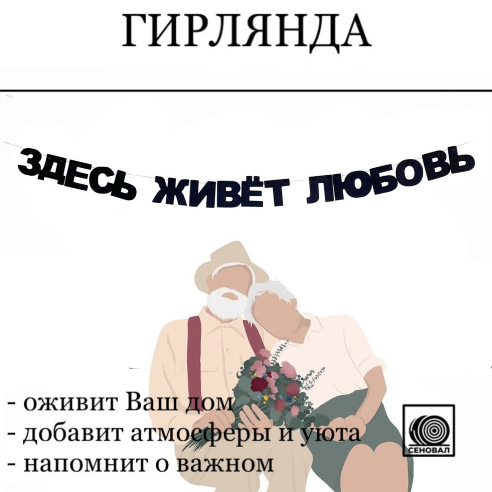 Украшение настенное интерьерное Гирлянда_1 - купить по доступным ценам в  интернет-магазине OZON (1108584516)