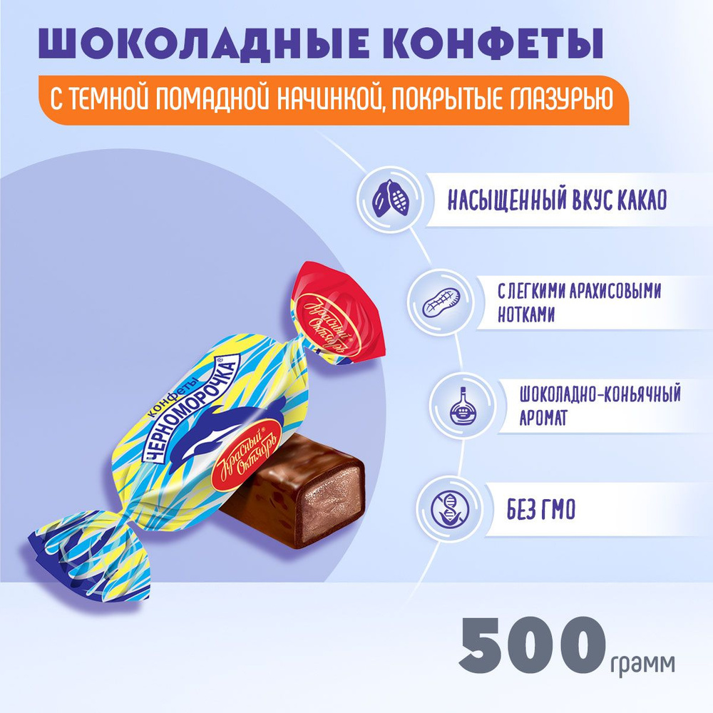 Конфеты Черноморочка 500 грамм Красный октябрь #1