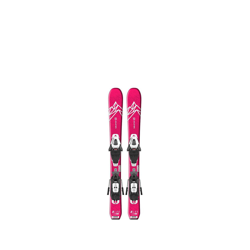 Горные лыжи с креплениями Salomon QST LUX Jr XS (70-90) C5 GW J75 Pink 21/22 #1