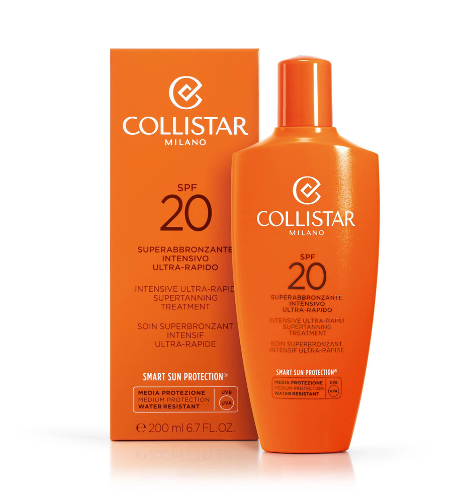 COLLISTAR INTENSIVE ULTRA-RAPID SUPERTANNING TREATMENT SPF 20/ Интенсивное средство для усиления загара #1