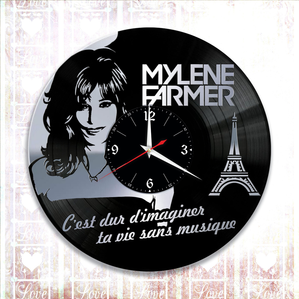 Настенные часы "Mylene Farmer, Милен Фармер", 30 см #1