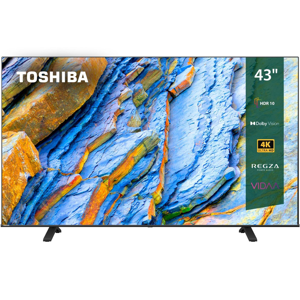 Toshiba Телевизор 43" 4K UHD, черный #1