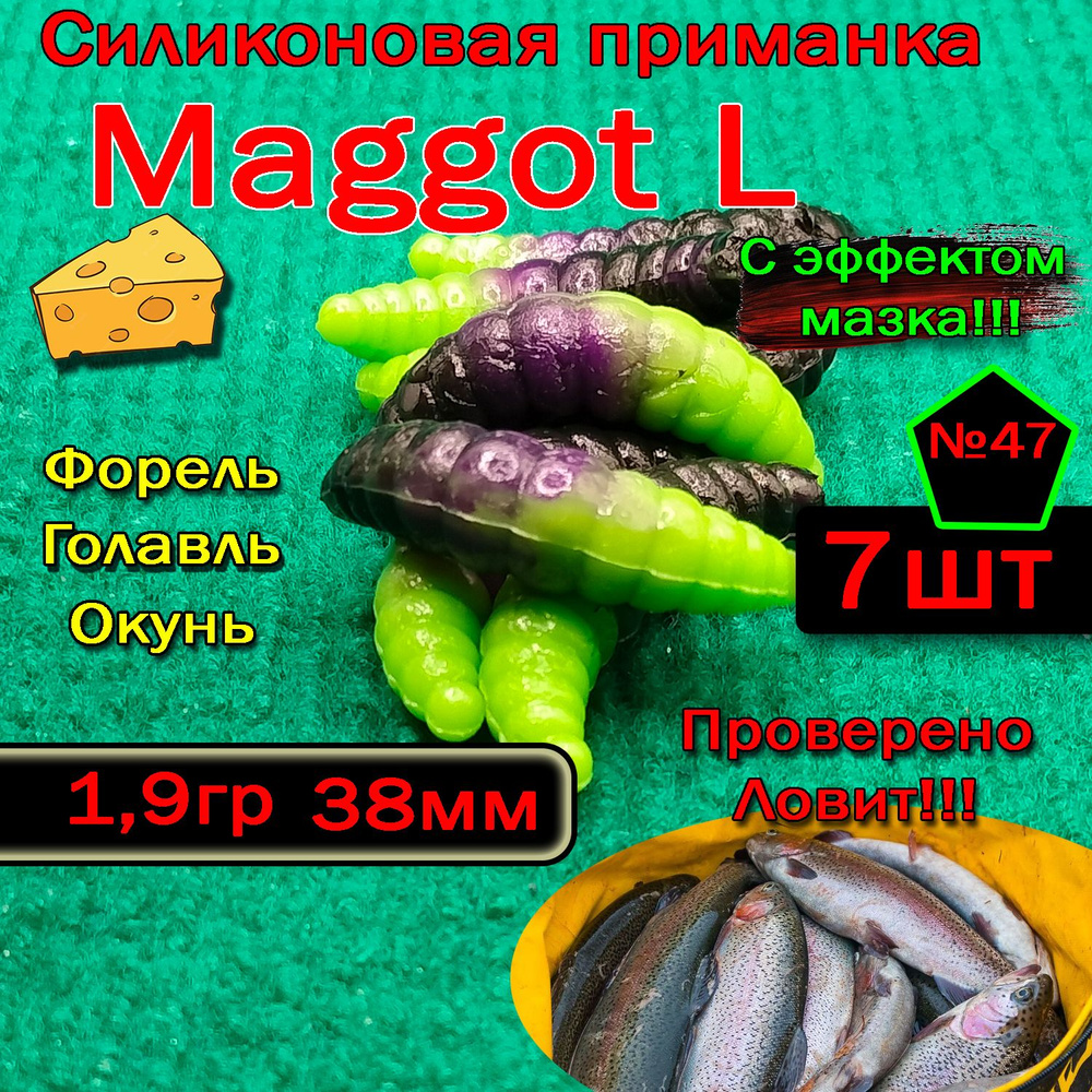 Приманка для форели Star Fish Maggot L #1